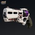 01-wrung-cyberpunk-revolver-scifi-close-up-detailed.jpg Wrung 01 Cyberpunk Revolver Prop STL 3dmodel