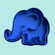 elefante-cortante-cortador-stl.png elephant cookie cutter mod 1