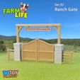 Farm-Life-set-02-Ranch-Gate-1.jpg Conjunto 02 da vida na quinta: Portão do rancho