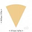 1-7_of_pie~7.75in-cm-inch-cookie.png Slice (1∕7) of Pie Cookie Cutter 7.75in / 19.7cm