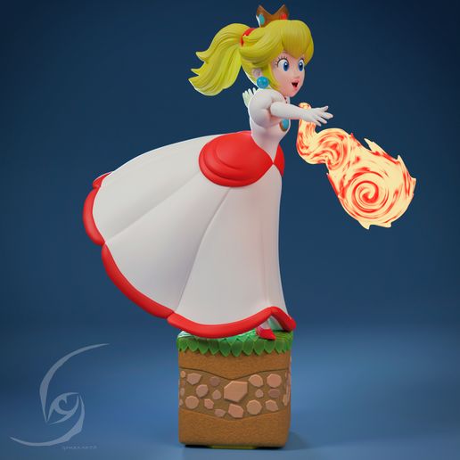 36.jpg Princesa Peach - STL 3D Print Figure