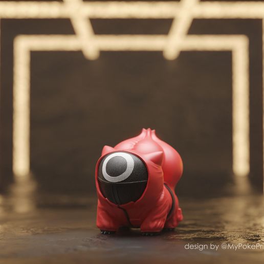 Squid Game Bulbasaur 3D model