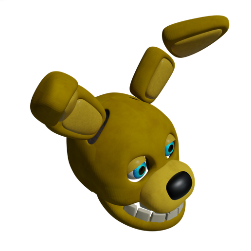🐇 The yellow rabbit head (Fixed VERSION 2.0) fnaf movie 2・ STL File for ...