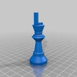 095e26ba78877e801be3f498495cbd5c.png Archivo STL gratis La pieza de ajedrez del rey L・Objeto para impresora 3D para descargar