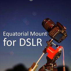 IMG_9579.jpg Free STL file Equatorial mount for DSLR (3D printed)・3D printing template to download, SimonRob