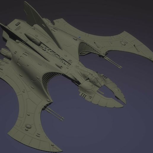 3D file Space Elves Ancient Flying Vampire Raider 🛰 ・3D printing idea ...