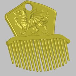 Hair-comb-17-0000.jpg STL file FRENCH PLEAT HAIR COMB Historical Multi purpose Female Style Braiding Tool hair styling roller braid accessories for girl headdress weaving fbh-17 3d print cnc・3D printer model to download, Dzusto