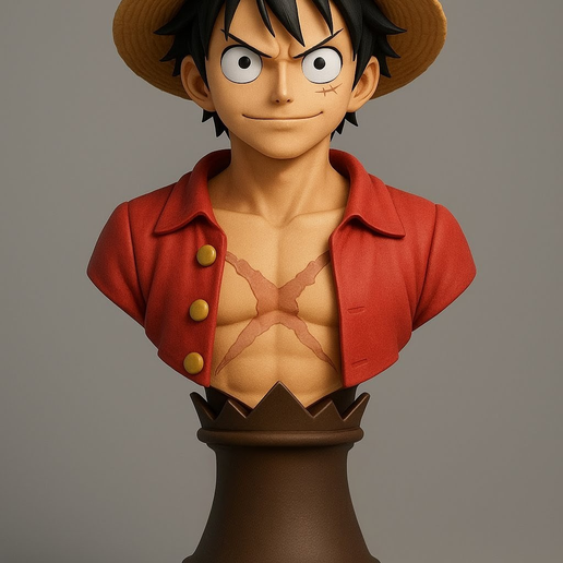 King Luffy Chess Piece
