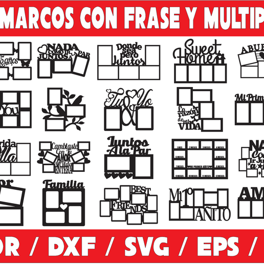 2020-04-29.png Vectors Laser Cutting - 80 Frames With Frames Assorted