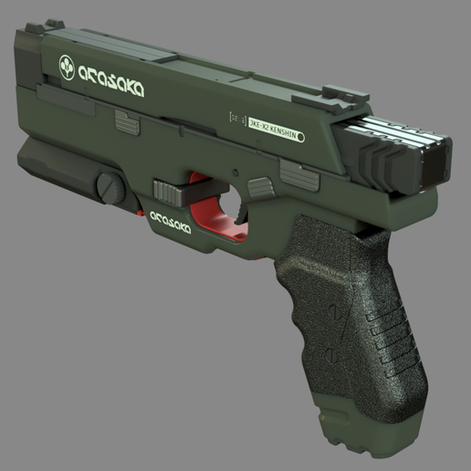 🔫 JKE-X2 Kenshin - Iconic Arasaka Pistol Replica Model