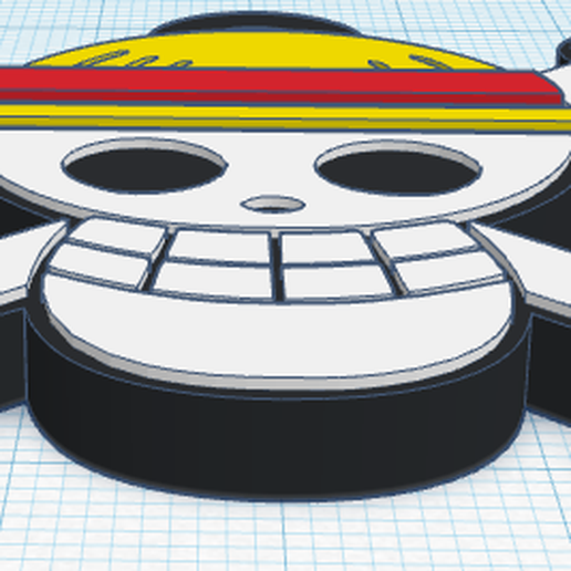 STL file One Piece Skull / Calavera Keychain Key Chain・Design to