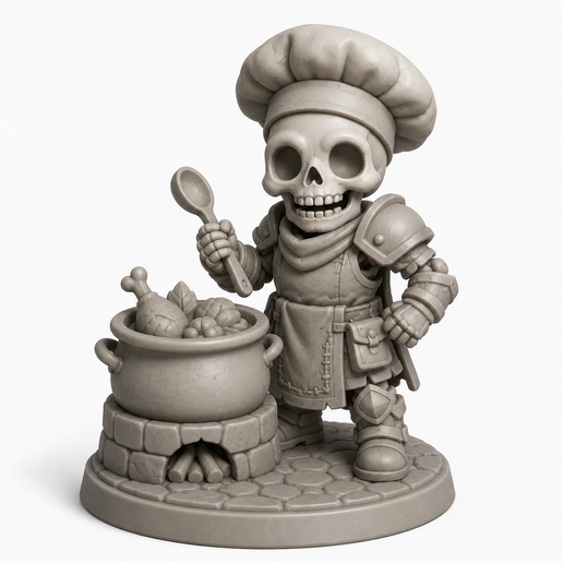 Skelly Chef 3D model by jerryclinton