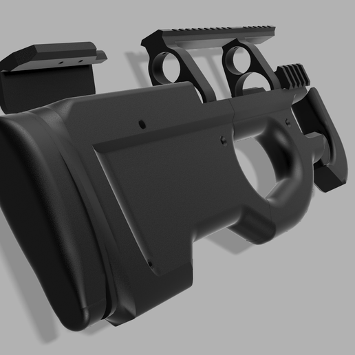 👽 Estojo Bullpup Artemis Snowpeak SPA PP750・Arquivo STL para Impressão ...