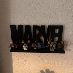 IMG_5456.png STL file Marvel Display Figures Wall Mount・3D printable model to download