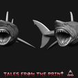 Great-white-shark-megalodon-5-Tales-from-the-print.jpg 鲨鱼--巨齿鲨--大白鲨套装--单件和多件版 品质卓越，由 Tales from the print 提供