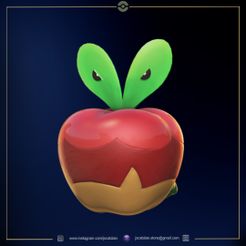 applin render cults3d.jpg STL-Datei Applin (pokemon) kostenlos herunterladen • 3D-druckbare Vorlage, jscatalan