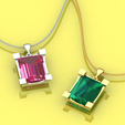 0.png Emerald  gemstone necklace or pendant