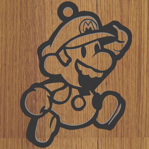 MARIO BROS KEYCHAIN - 3D model önizlemesi