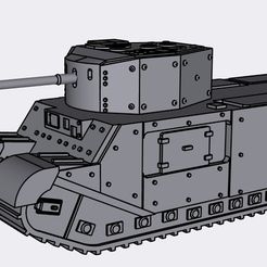 Free 3D file 15mm Modular Tiny Tank Bigger Crator MBT 🪖・Object to download  and to 3D print・Cults