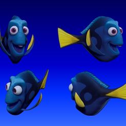 dory_v02.jpg Fichier STL Dory 3D Comic Fish・Modèle à télécharger et à imprimer en 3D