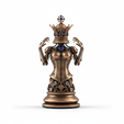 damabronce.png Футуристические механические шахматы с доской для коллекционеров