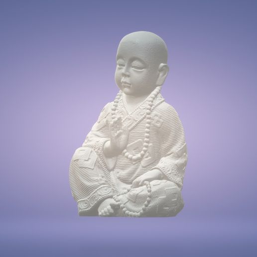 c1.jpg STL-Datei Meditierender Mönch・Vorlage für 3D-Druck zum herunterladen, satis3d