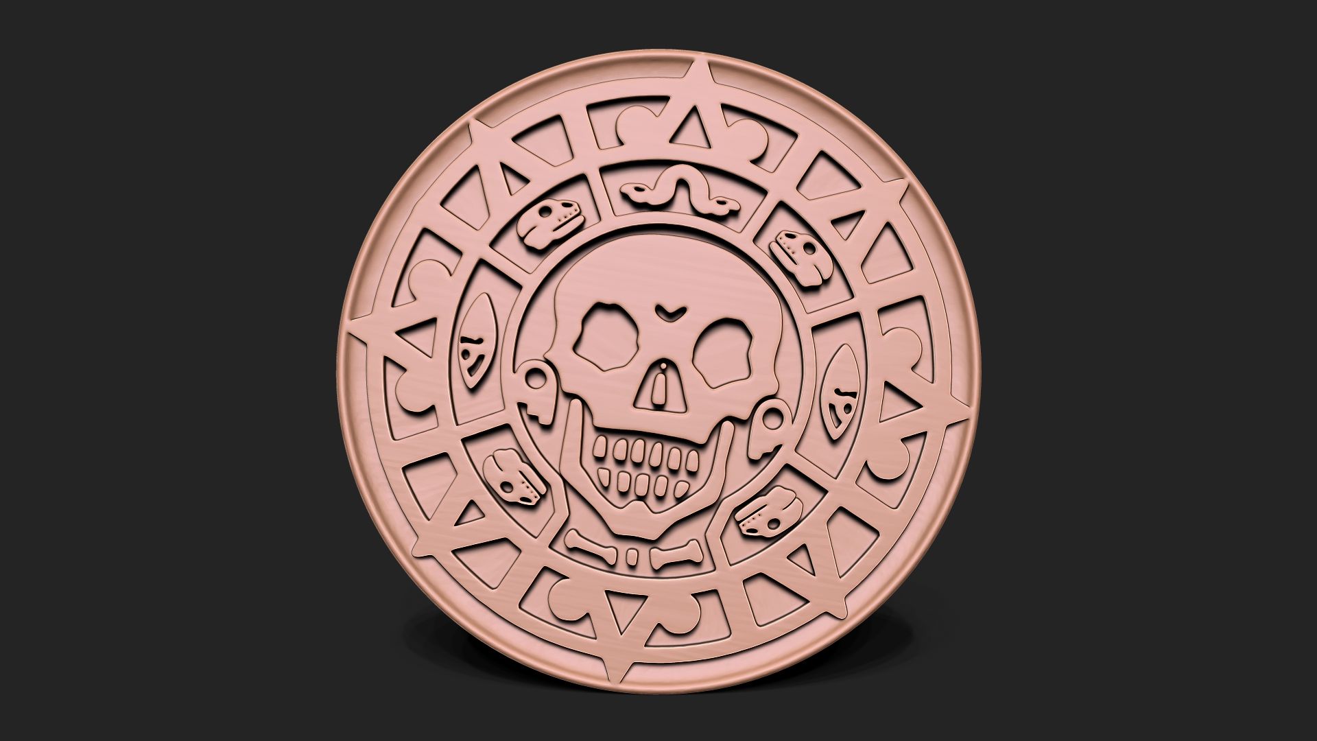 Файл STL Печатная монета "Пираты Карибского моря・Шаблон для загрузки и ...