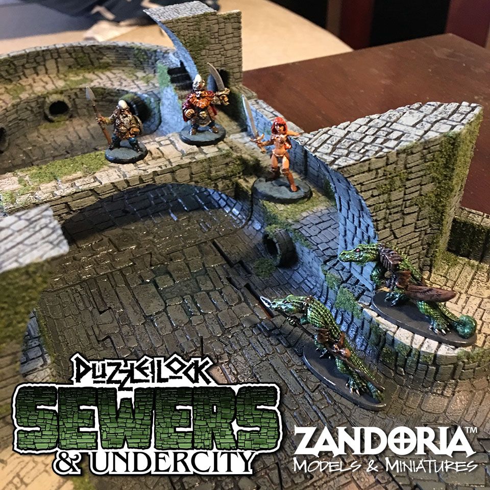Sewer_promo5.jpg 3D file PuzzleLock Sewers & Undercity・Design to download and 3D print, Zandoria