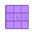 345_three.stl Area Model for 3^2 + 4^2 = 5^2, Pythagorean Theorem