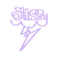 Stussy éclair  cadre.stl Logo Stussy Éclair | Stüssy Flash