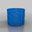 spring_shade_stl.png Lithophane Christmas candle lampshade