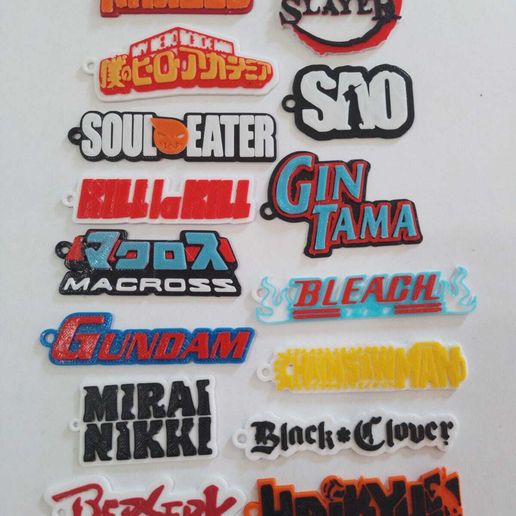 Keychains Pack 63 Animes