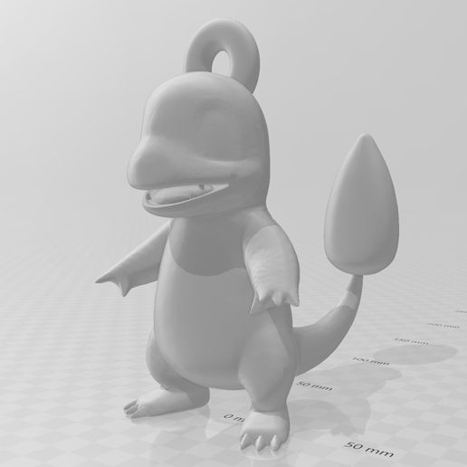 Charmander Keychain (Pokémon) - 3D model önizlemesi