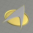 STAR_TREK_DUAL.jpg Dual Extrusion Star Trek Comm Badge