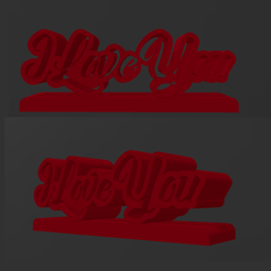 3.png STL file i love you decor・3D printing model to download