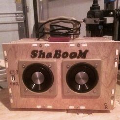 CAM00136_display_large.jpg Fichier STL gratuit ShaBOOM - BoomBox MP3 stéréo 10W stéréo et banque d'alimentation・Idée pour impression 3D à télécharger