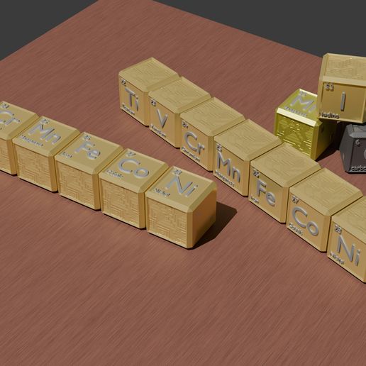 3D file Periodic Element Blocks 🧪 ・3D printable design to download・Cults