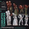 Corrupted-Townsfolk-1.jpg The Mists of Change pack- 21 Horror models - PRESUPPORTED - 32mm scale