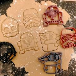 271513189_452099606412686_900523308378072411_n.jpg Fichier STL Starwars cookie cutters cute・Design pour imprimante 3D à télécharger