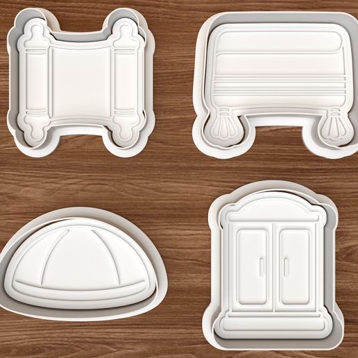Bar Bat Mitzvah Cookie Cutter Set