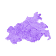 Mecklenburg-Vorpommern.stl TopoPuzzle 3D Germany (13 Pieces)