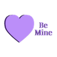 Be Mine Heart 2.stl Be Mine Heart STL-Datei - 3D-Druckbare Valentinstag Design