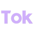 Componente1.stl Minimalist Geometric Tik Tok Logo Picture