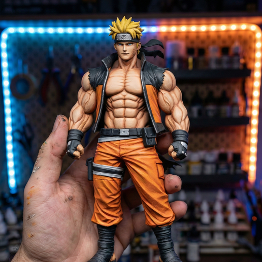 Anime Ninja Warrior 3D Printable STL File | Shinobi Boy Miniature | Tabletop Anime Figure