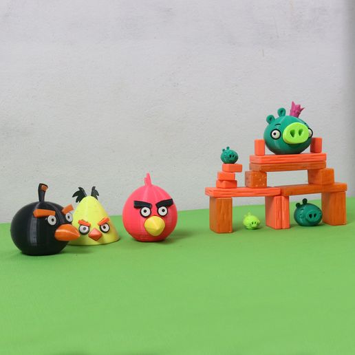 😡 Juego completo Angry Birds・Archivo 3D para Impresión 3D・Cults