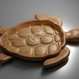 A.png Turtle Shaped Tray 3D STL Model designed for Aspire Vcarve Carveco Artcam