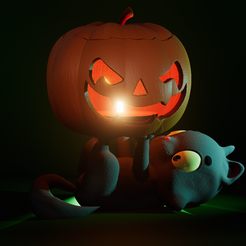 IMG_0309.png Fichier STL Chat d'Halloween・Plan imprimable en 3D à télécharger
