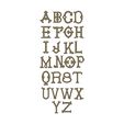 MONOGRAM-LETTERS-00.JPG Vintage Monogram Font Letters Alphabet 3D print model