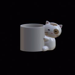 image0-6.jpeg Archivo STL gratis Anillo para lápiz con microgato・Plan para descargar y imprimir en 3D