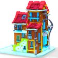 4.jpg MAISON 7 HOUSE HOME CHILD CHILDREN'S PRESCHOOL TOY 3D MODEL KIDS TOWN KID Cartoon Building 5